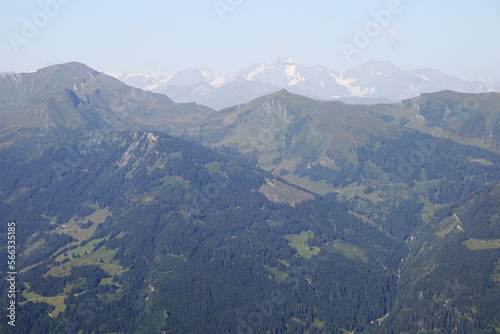 Panorama opening from Kreuzkogel mountain  Grossarltal  Austria