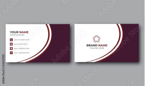modern corporate unique business card, professional business card,