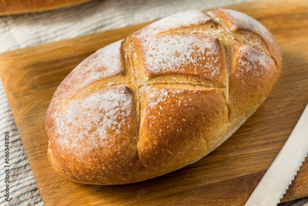 Homemade French White Bread Loaf