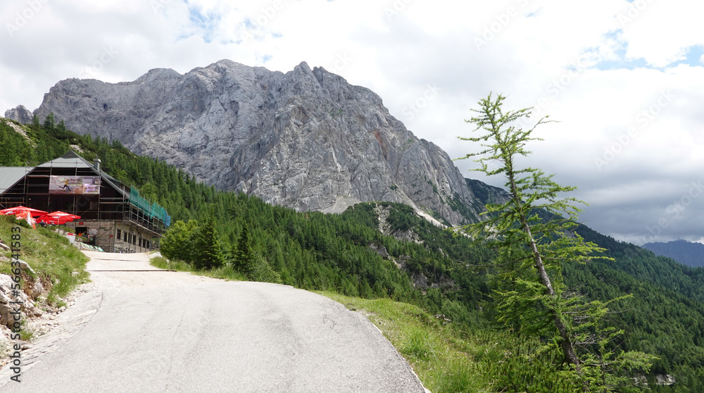 Vrsic-Pass, Verbindung Kranskja Gora mit Trenta im Socatal Vrsic-Pass, Verbindung Kranskja Gora mit Trenta im Socatal