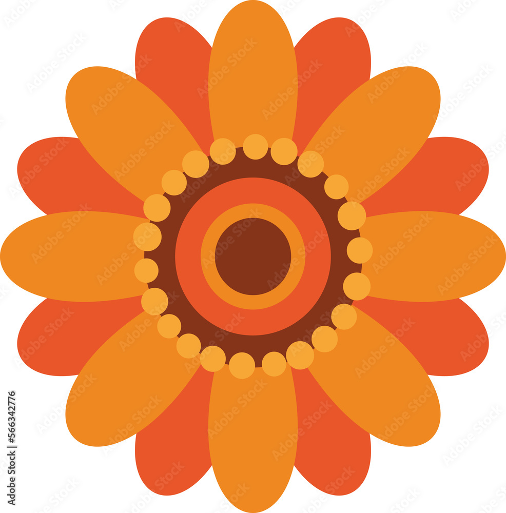 Icon of flower, vector floral symbol. Icon of flower, vector floral symbol.