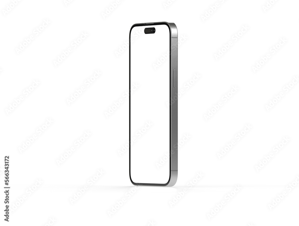 3d smartphone with blank screen isolated 3d smartphone with blank screen isolated