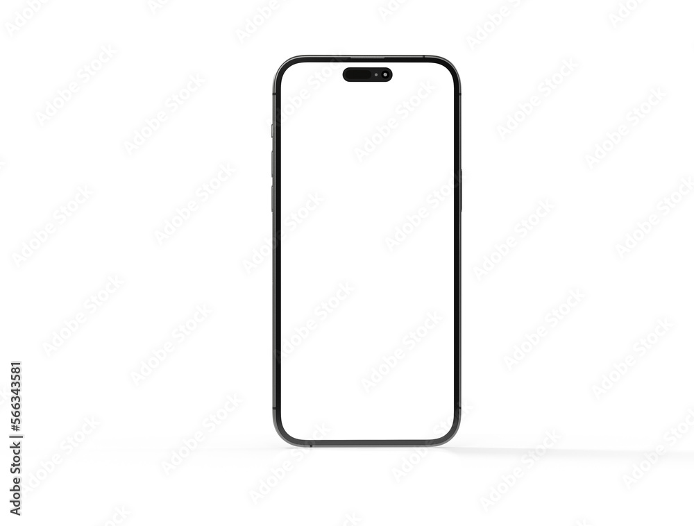 3d smartphone with blank screen isolated 3d smartphone with blank screen isolated