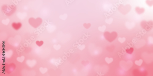 Fondo de corazones rosas para el día de San Valentín, 14 de febrero (Valentine's Day). 