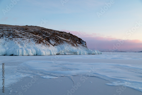 Ice Winter Baikal Lake Russia