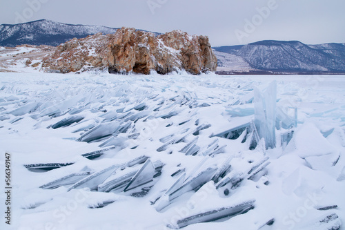 Ice Winter Baikal Lake Russia