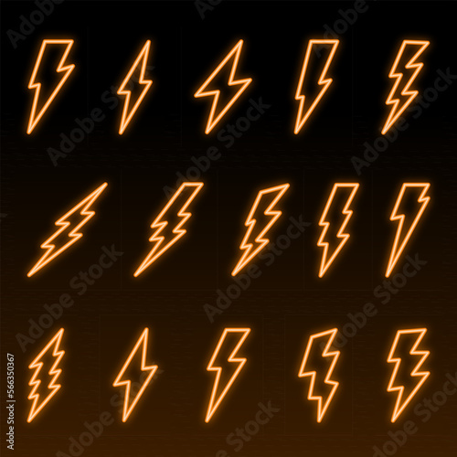 lightning bolt neon
