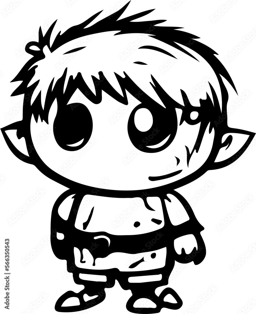 Fototapeta premium cartoons, vektor, abbildung, halloween, kind, zeichnung, black, character, comic, gesicht, junge, spaß, lächeln, monster, kunst, schädel, leute, tier, komisch, kostüm,RPG, cartoon, cute, monster, eyes