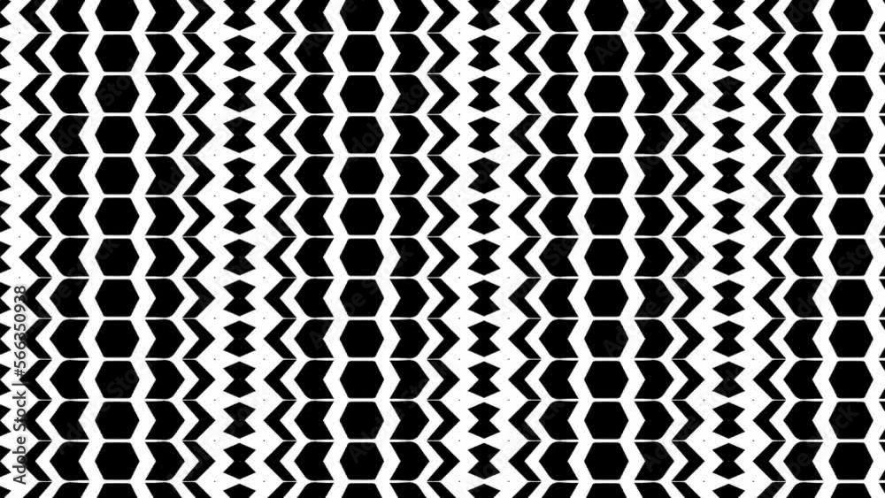 Abstract background with black and white patterns.Seamless loop video.
Abstract background with black and white patterns.Seamless loop video.