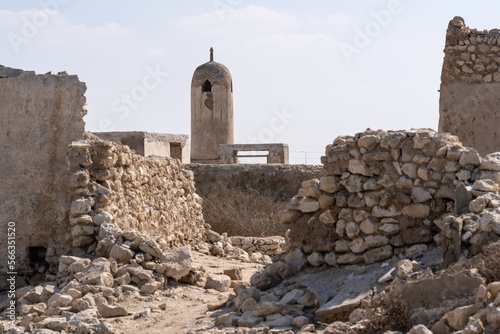 An abandoned fishing village located in Al Jumail, Ruwais north of Doha, Qatar.