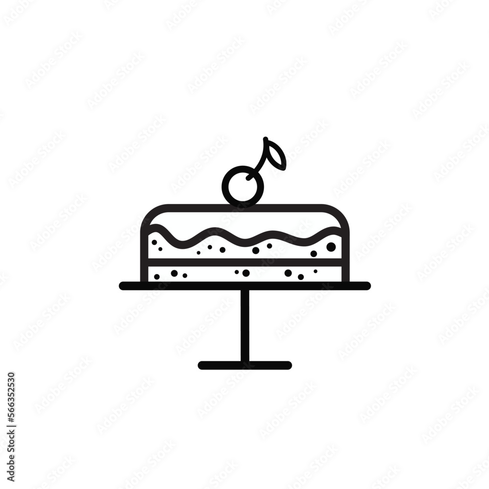 birthday cake - vector icon birthday cake - vector icon