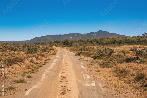 Scenic view of Mount Longonot in Naivasha, Rift Valley, Kenya