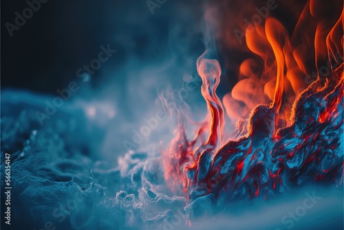 Red smoke abstract background