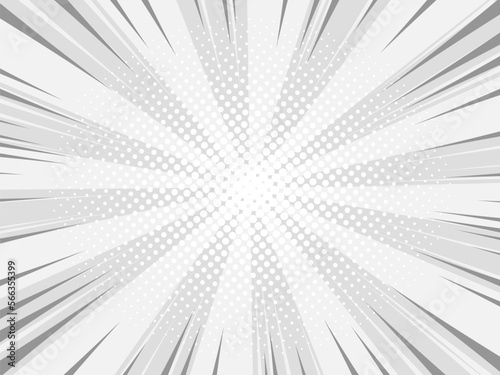 Retro halftone effect comic book style vector background