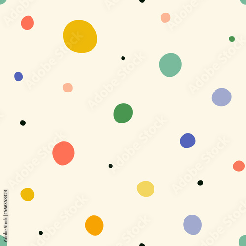 Seamless abstract pattern with random dots