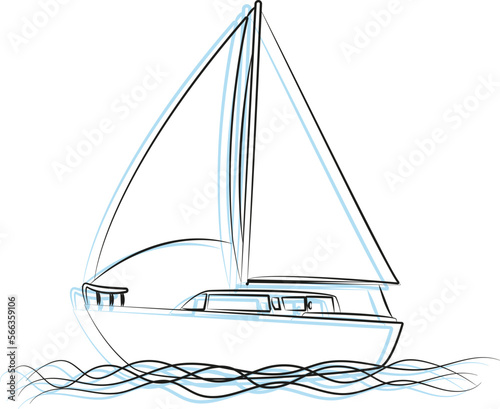 Sailboat outline