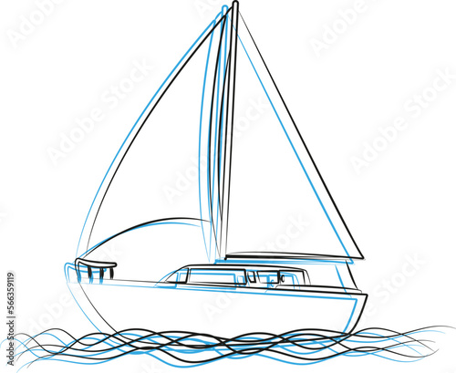 Sailboat outline