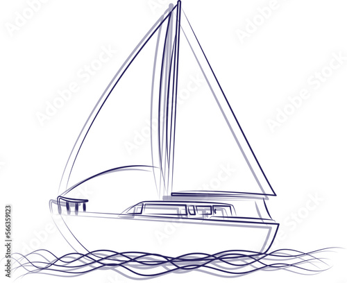Sailboat outline