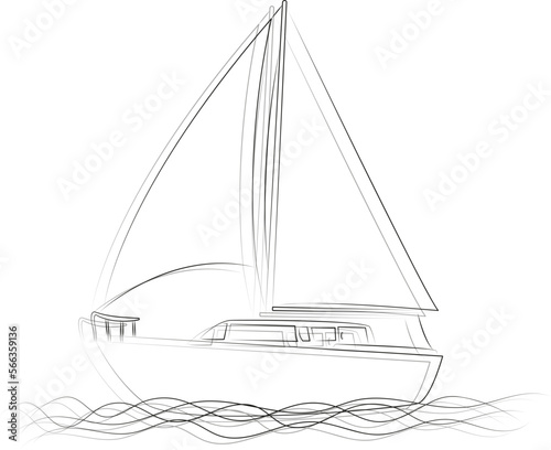 Sailboat outline