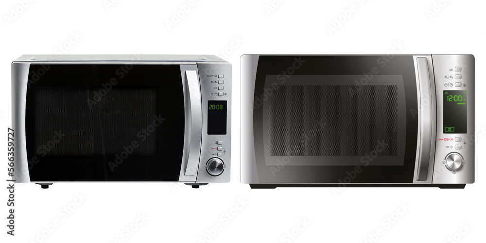 Obraz premium Image of a microwave on a white background