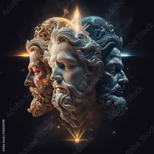 Foto God, gods, goddesses and spiritual deities from the Holy Family to Zeus