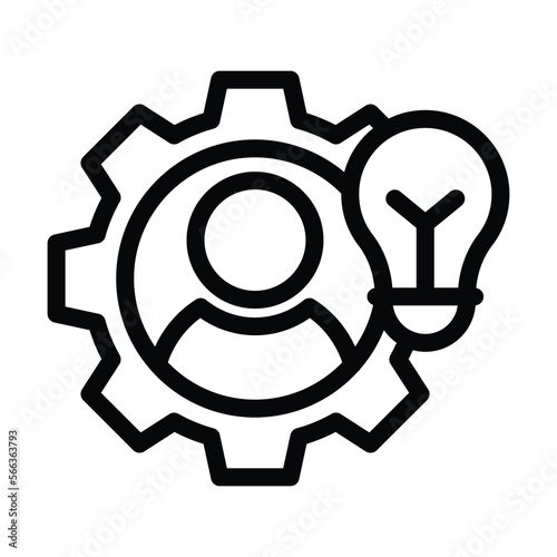 compentence line icon illustration vector graphic
