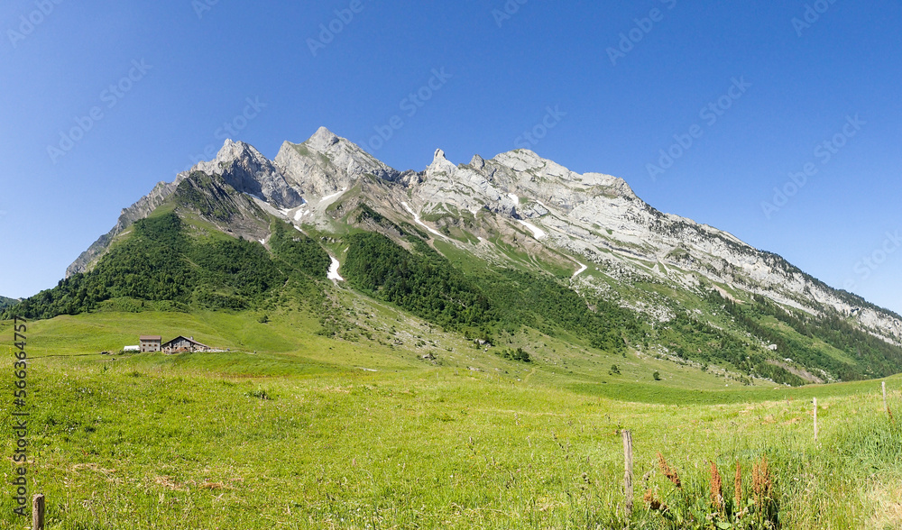 mountain landscape in the french alps
