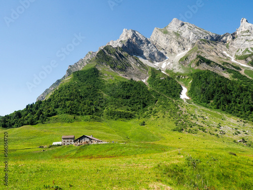 mountain landscape in the french alps