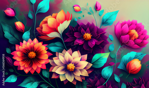 VIntage floral background