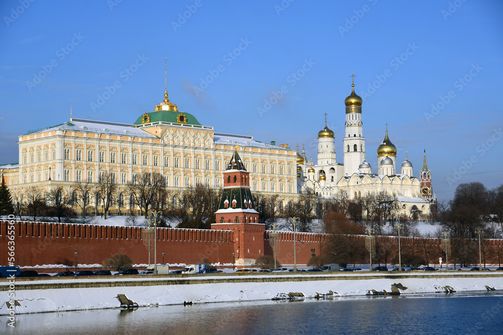 Moscow Kremlin architecture, popular landmark. Moscow Kremlin architecture, popular landmark.