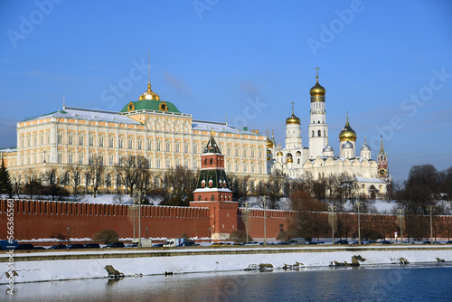 Obraz na płótnie Moscow Kremlin architecture, popular landmark. w salonie