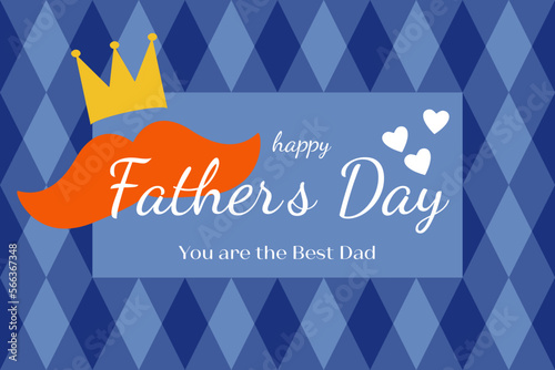 Father Day vector illustration, poster, card, background	
