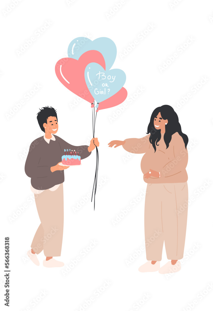 Gender reveal party concept, family, couple waiting first child, Boy or girl, Baby Shower, homosexual couple Gender reveal party concept, family, couple waiting first child, Boy or girl, Baby Shower, homosexual couple