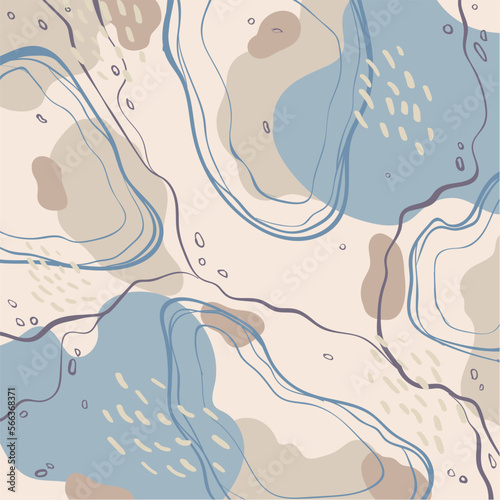 Colored neutral color background with watercolor effect Vector illustration