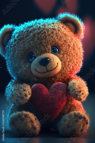 Cute Valentine Teddy Bear