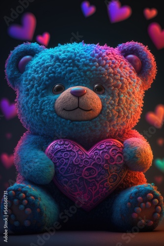 Cute Valentine Teddy Bear