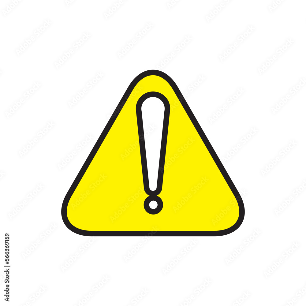 Attention icon vector logo design template Attention icon vector logo design template