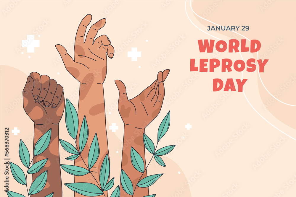 leprosy day. leprosy. leprosy background