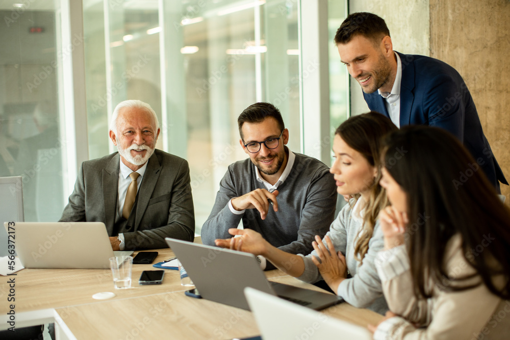 Businesspeople working in team in the office Businesspeople working in team in the office