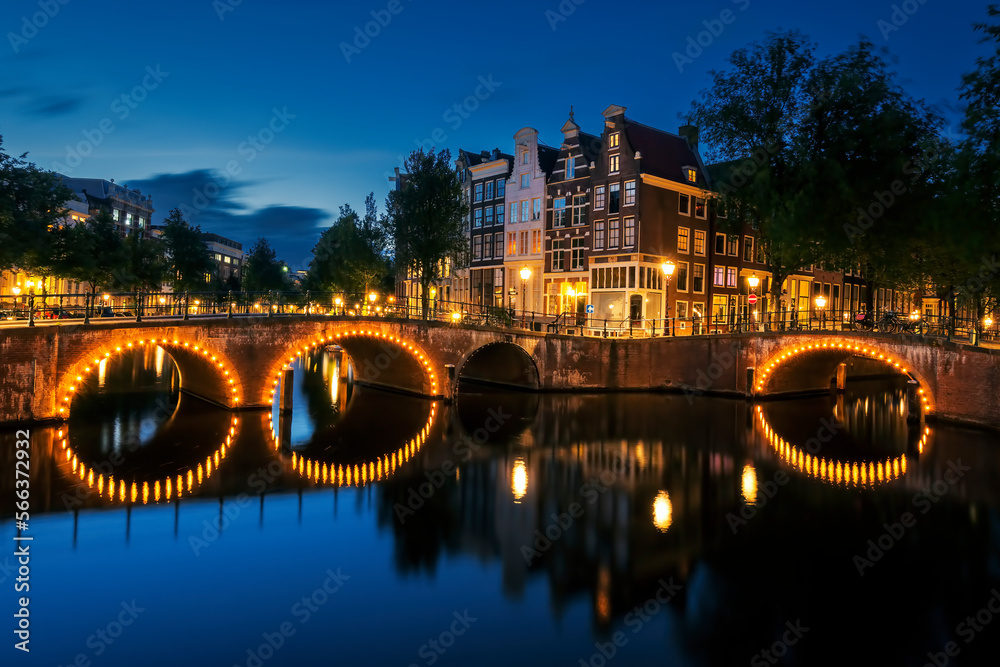 Amsterdam Canal by night
