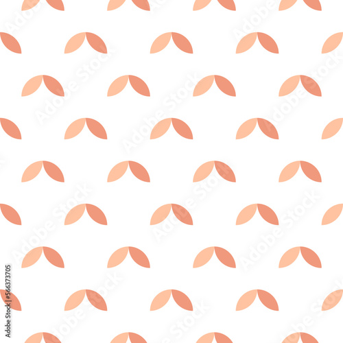 Light beige and orange petals pattern on white background. Perfect for fabric  textile  wallpapers  backgrounds and other surfaces