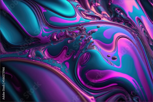 Purple Fluid Paint abstract background