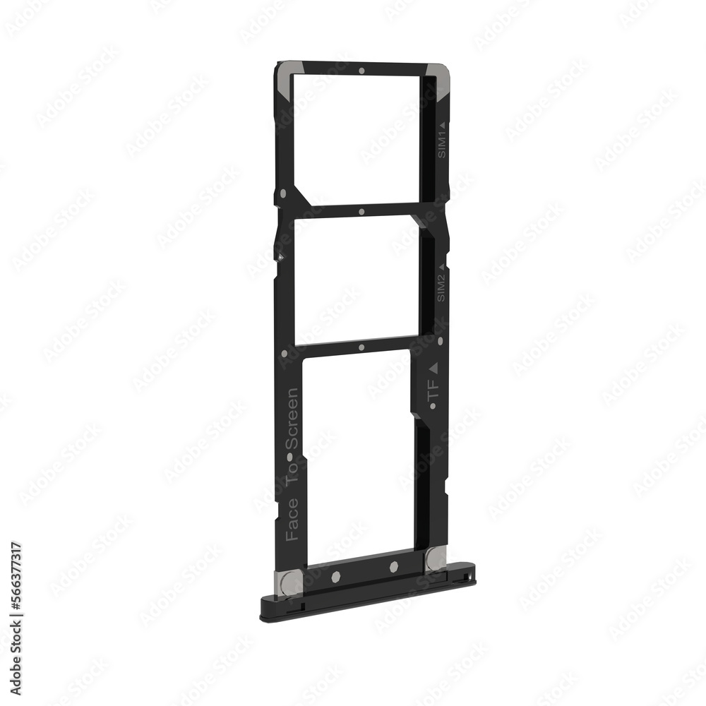 Sim slot 3d render for mock up Sim slot 3d render for mock up