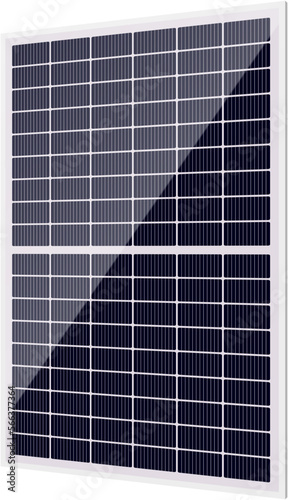 solar panel on a white background vector
