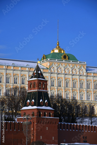 Obraz na płótnie Moscow Kremlin architecture in winter w salonie