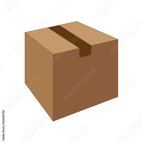 package box icon logo vector design template