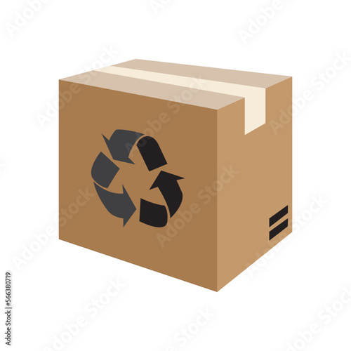 package box icon logo vector design template