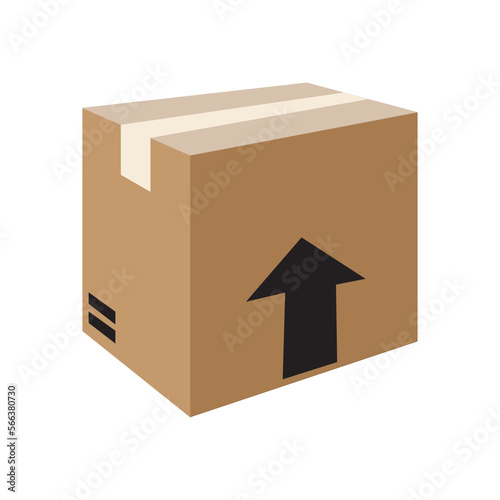 package box icon logo vector design template