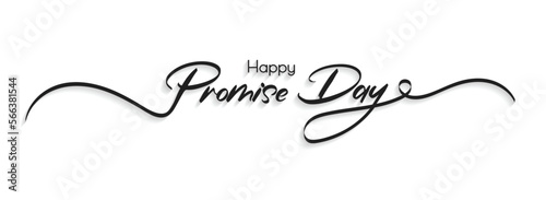 Happy Propose Day Typography. Hand drawn modern vector calligraphy. Simple inscription with swashes, wavy lettering text. Design for holiday greeting card and Social Media Cover