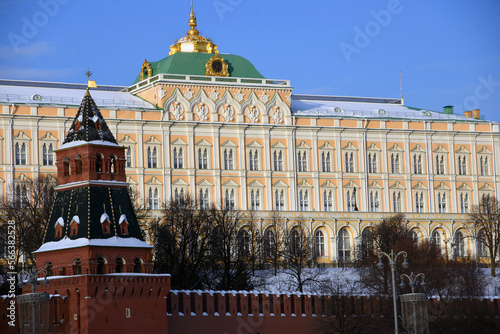 Obraz na płótnie Moscow Kremlin architecture in winter w salonie